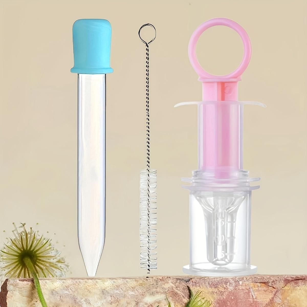 

1 набор дозаторов лекарств для домашних животных, 2 соски с 2 выходами, защита от удушья, устройство для кормления молодых животных, 3PCS розовый