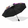 Chibi, Character Design Automatic Opening and Closing, 8 rib Structure Portable Umbrella, Suitable for Men and Women in All Seasons  Perfect