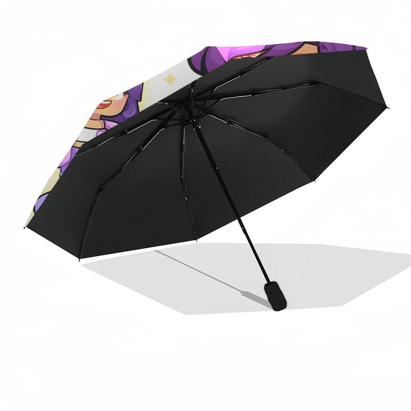Chibi, Character Design Automatic Opening and Closing, 8 rib Structure Portable Umbrella, Suitable for Men and Women in All Seasons  Perfect
