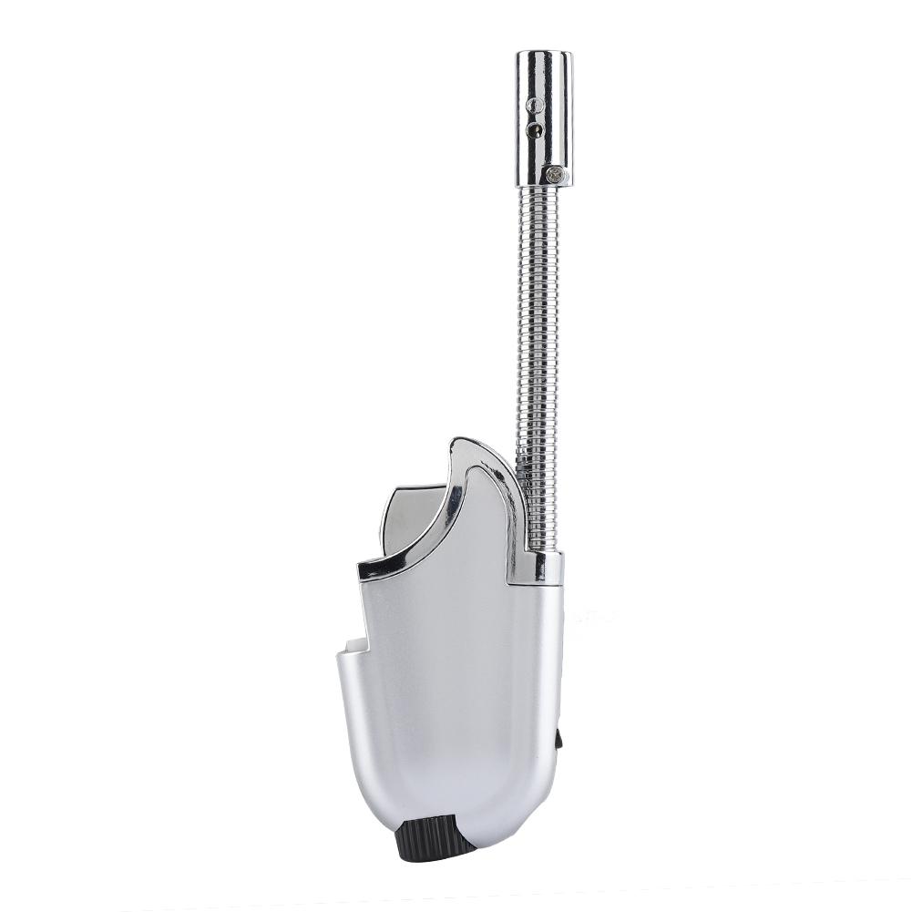 Outdoor BBQ Camping Flexible Neck Refillable Butane Flame Lighter Ignition Tool