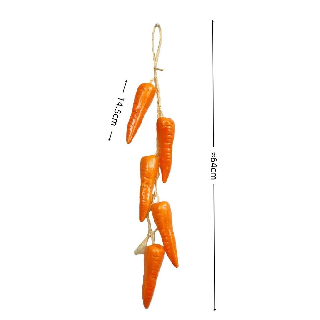 Realistic Hanging Vegetable String: Chili, Potato, Corn, Garlic, Peanut Props for Yard or Restaurant Decor