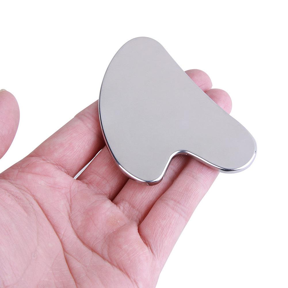 2pcs Facial Massager Stainless Steel Gua Sha Facial Tool Y Shape Blackhead Scraper Face Body Massage Accessories for Relaxing