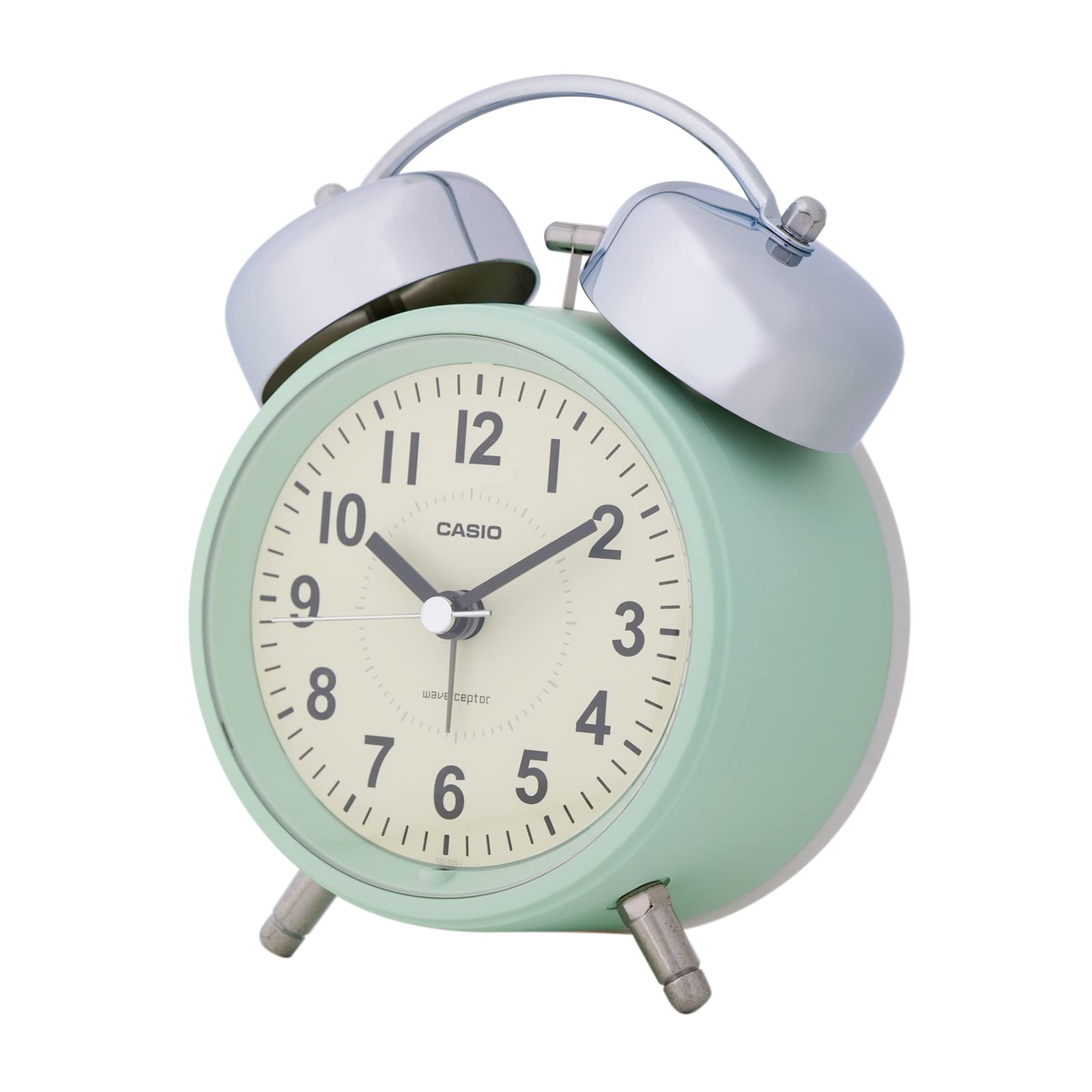 

CASIO Alarm Clock Radio Green Analog Loud Volume Twin Bell Snooze Function Light Included TQ-720J-3JF зелёный