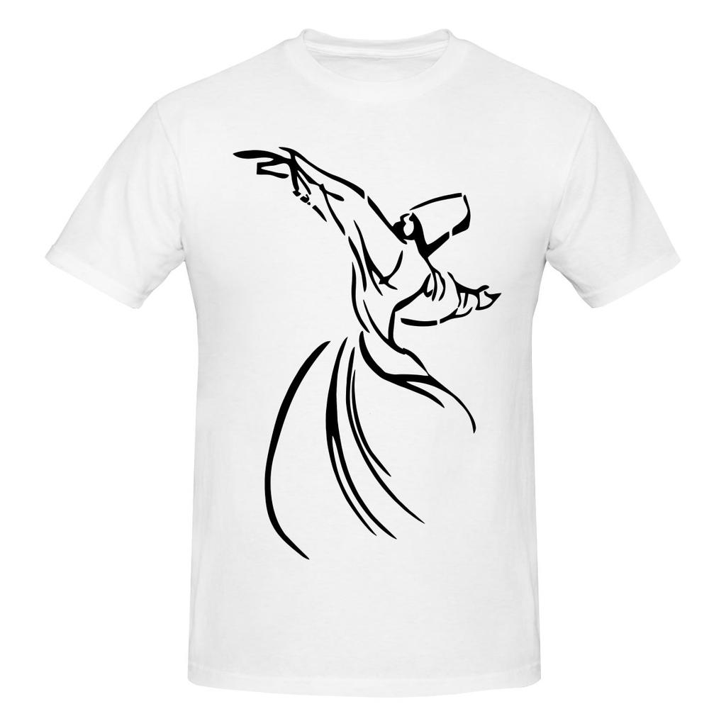 Whirling Dervish Art Sufi Mystic Art American Style Tshirt Urban Commuting Antipilling Tee
