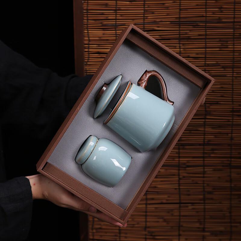 LIU Ru Kiln Chinese Tea Set Gift Box