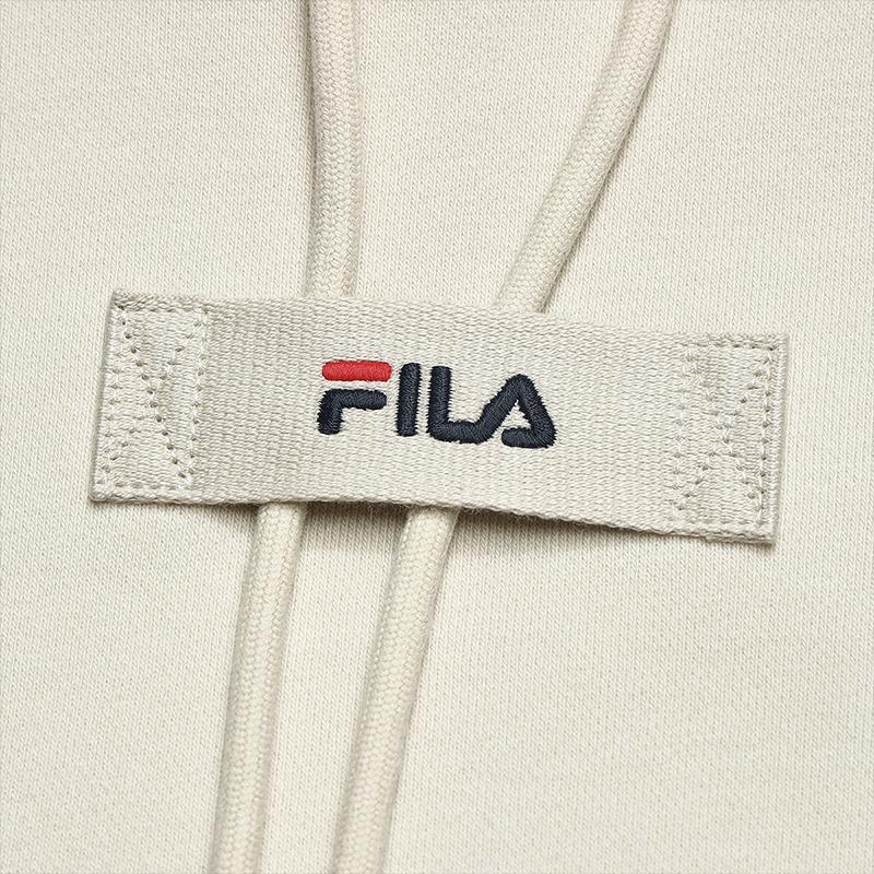 Fila Original Fashion Simple Classic Retro Sports Casual Versatile Comfortable Soft Pullover Hoodie Men Hoodies Almond Khaki F11M619208FBG