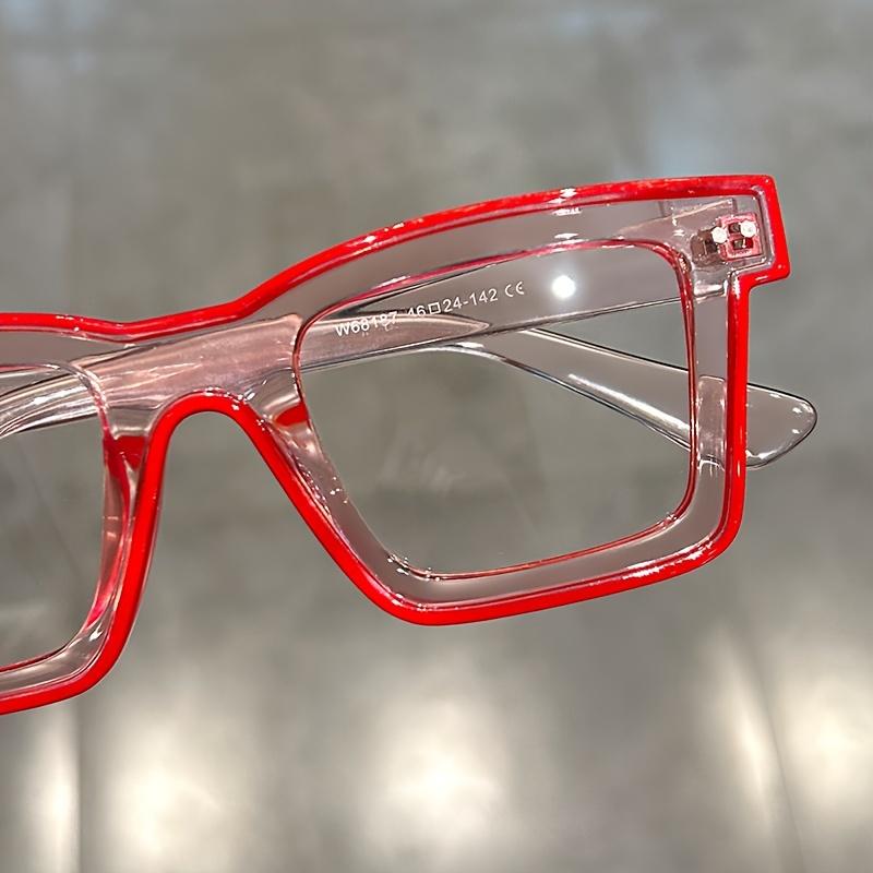 Anime Square Clear Lens Glasses Candy Color Cosplay Costume Decorative Glasses Computer Spectacles For Women Men