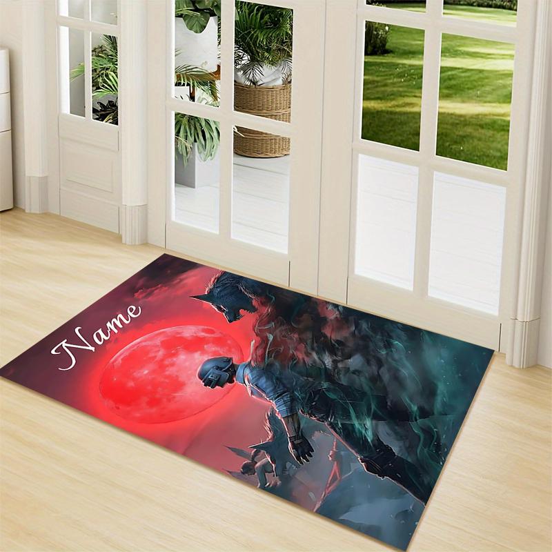 Custom Name Electric Arcane Dance Carpet Rug Customizable Soft Washable Anti-Slip Home Living Room Sofa Mats Personalized Rug. 0909146