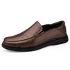 Echtes Leder Herren Slipper Mokassins Schuhe Luxusmarke Herren Freizeit Schuhe Handgefertigt Formell Slip-on Bootsschuhe Fahrschuhe
