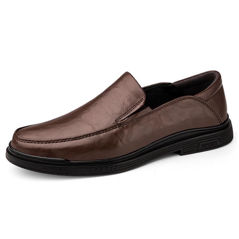 Fashion Genuine Leather Man Casual Flats Luxury Formal Mens Loafers Breathable Slip On Moccasins Handmade Leisure Driving Shoes