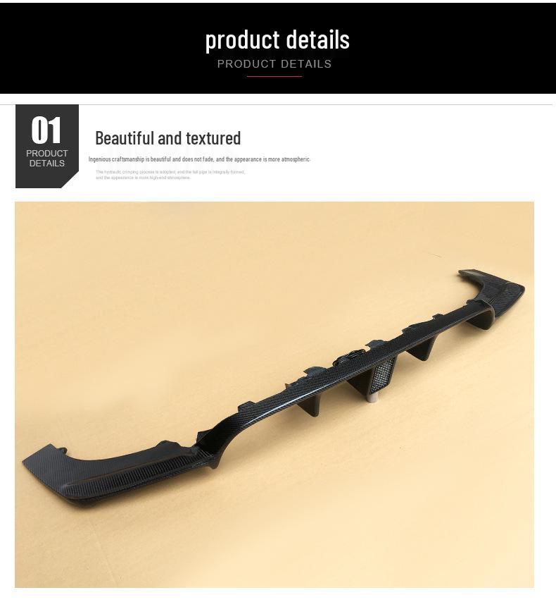 BMW M3 F80 M4 F82 Carbon Fiber Rear Lip with Lights & Diffuser