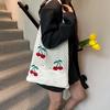Borsa Tote all'Uncinetto di Grande Capacità alla Moda Stile Coreano Borsa Intrecciata Vuota Borsa a Mano in Maglia Ricamata in Poliestere Quotidiana 0841 CLE