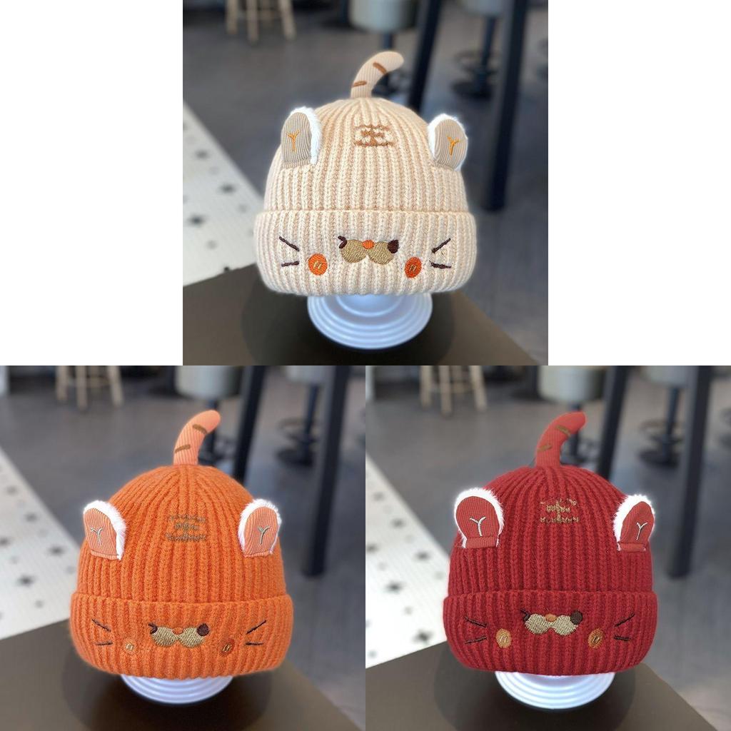 Baby Knit Hat Winter Warmth Soft Woolen Cap Baby Girls And Boys
