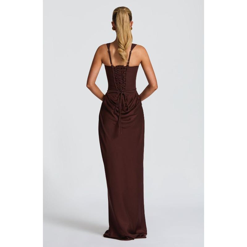 Nowość Wiosenna Jednolity Kolor Seksowna Modna Bez Rękawów Dopasowana Plisowana Kwadratowy Dekolt Sukienka Owijana na Biodra