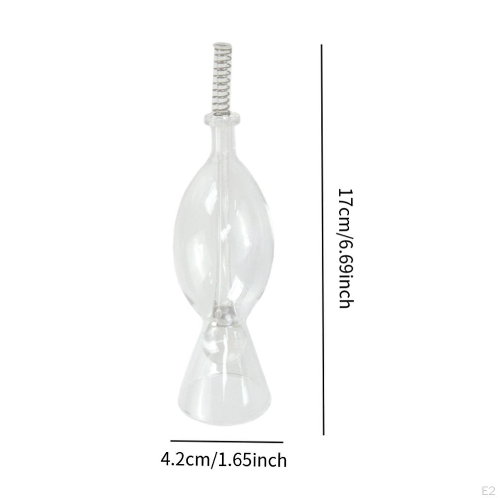 Aquarium Glass Feeder Fishtank Supplies Easy To Use Hang On Feeding Station for Goldfish