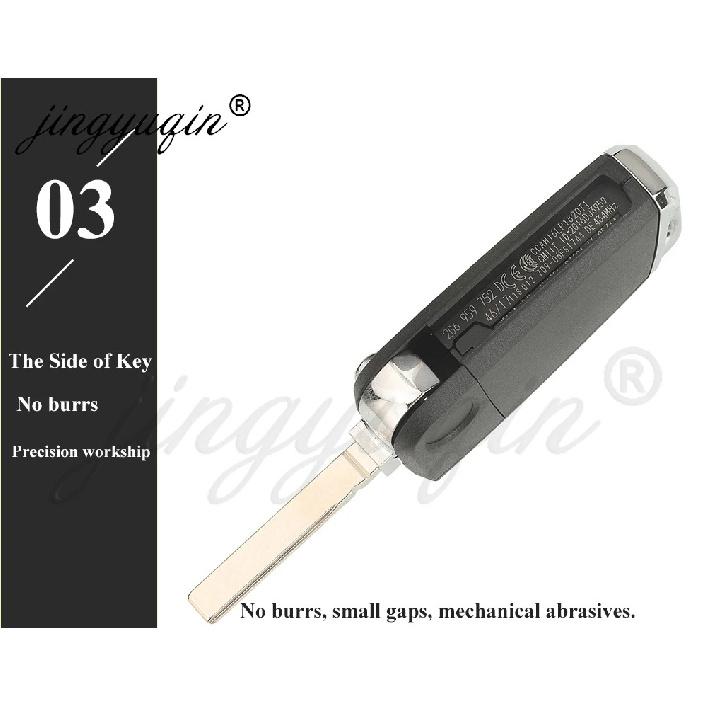 Jingyuqin 433MHz 5C/MQB49 Remote Car Key for VW T-Cross POLO 2019+ SKODA GOLF SEAT 2G6959752 /2G6959752D Keyless Fob Aftermarket