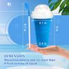DIY Magic Slushy Maker Squeeze Cup, Portable Smoothie Squeeze Cup for Juices, Milk and Ice Cream Make, Double Layers Silica Cup