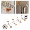Coat hook with suction cup, double row wall hook rack with stainless steel ABS for the entrance area, bathroom, kitchen, living room