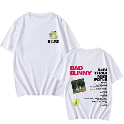 DTMF DeBí TiRAR MáS FOToS New Album T Shirt Bad Bunny Women/men Tee-shirt Graphic Printing Hip Hop Tshirt Sudaderas Retro Tees