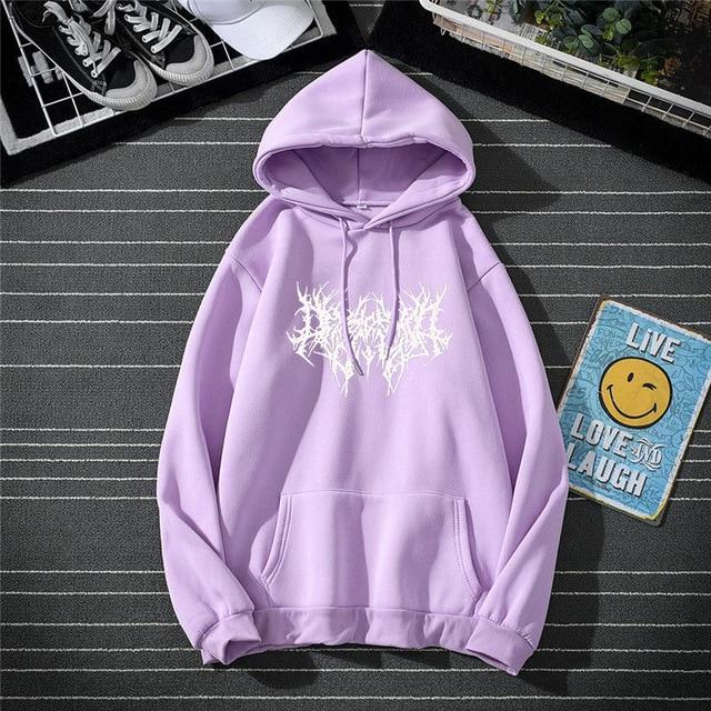 Hip Hop Men's Hoodies Winter Gothic Long Sleeve Hooded Sweatshirt Harajuku Streetwear Oversized Women Hoodies Y2K Clothes