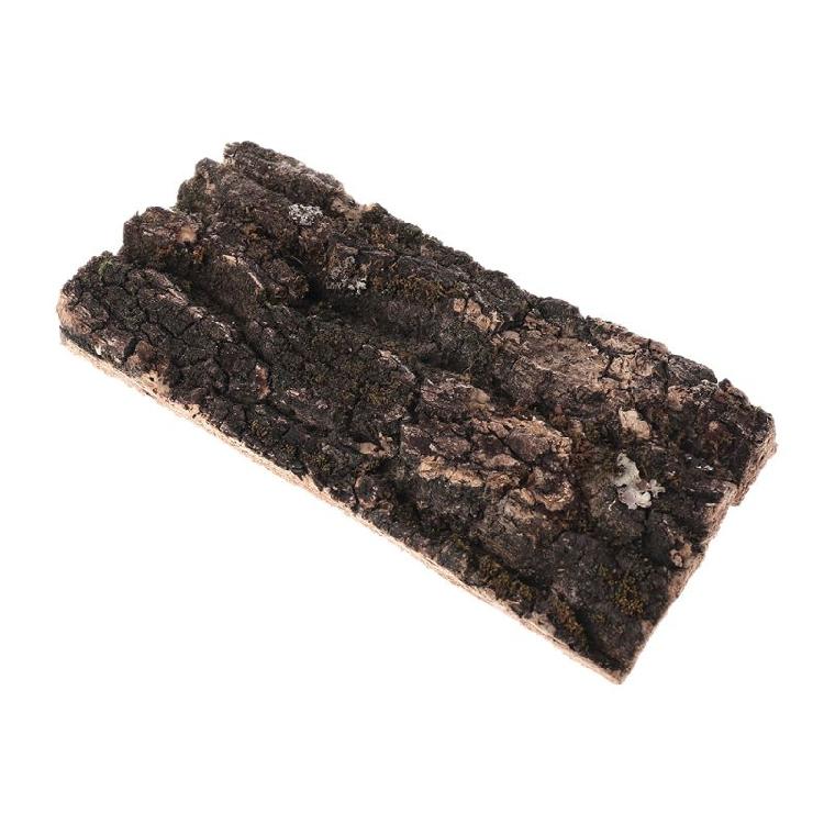 Natrual Flat Cork Bark Reptiles Terrariums Ornament for Water for Tank Terrarium