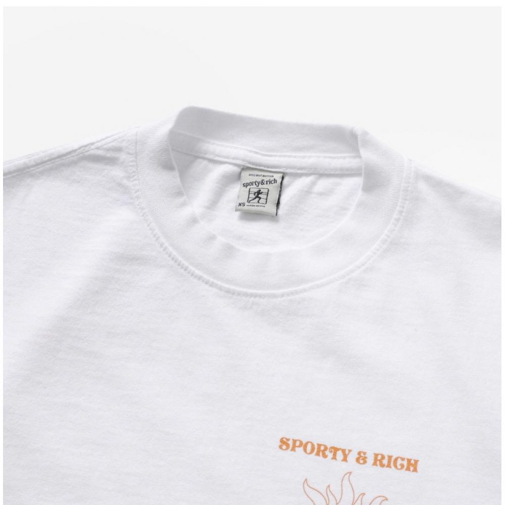 Sporty   Rich Ts972wh Sun Club  Sun Club  Common Short Sleeve Tee