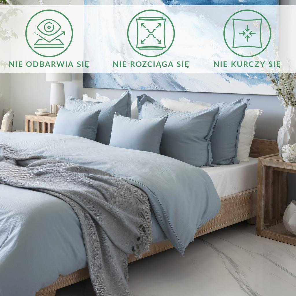Cotton fitted sheet 90x200 smooth satin white