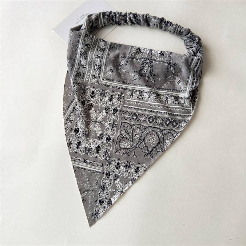 

Women s Headscarf - Elastic Headband, Large-sized Triangular Head Wrap New gray
