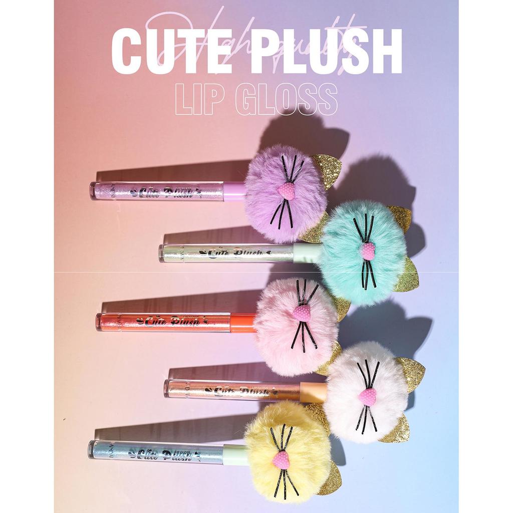 HANDAIYAN 5 Farben Lipgloss, langlebig, süß, glitzernd, rot, nackt, Lippenstift, flüssig, wasserfest, spendet Feuchtigkeit, leuchtendes Lipgloss-Make-up