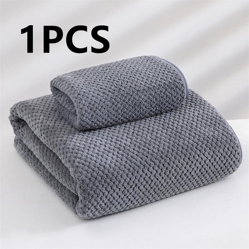 Pineapple Velvet Towel, Thickened Large Bath Towel, Quick Drying Household Face Towel, Sports Beach Beauty Salon Towel