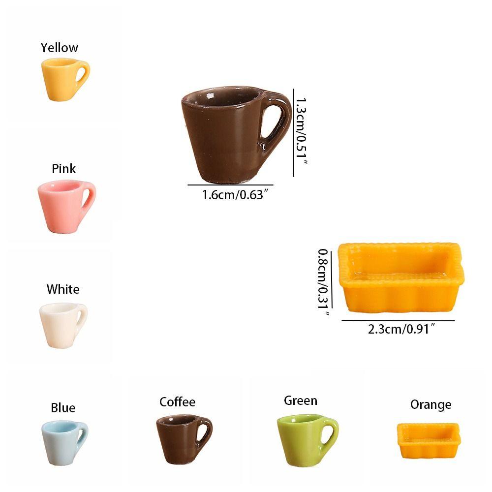 Six-color Cup Moss Micro Landscape Ornaments Resin Jewelry DIY Material Plate