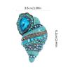 Fashionable Rhinestones Conch Brooch Versatile Jewelry Accessory Portable for Apparel and Headwear Daily Use Items