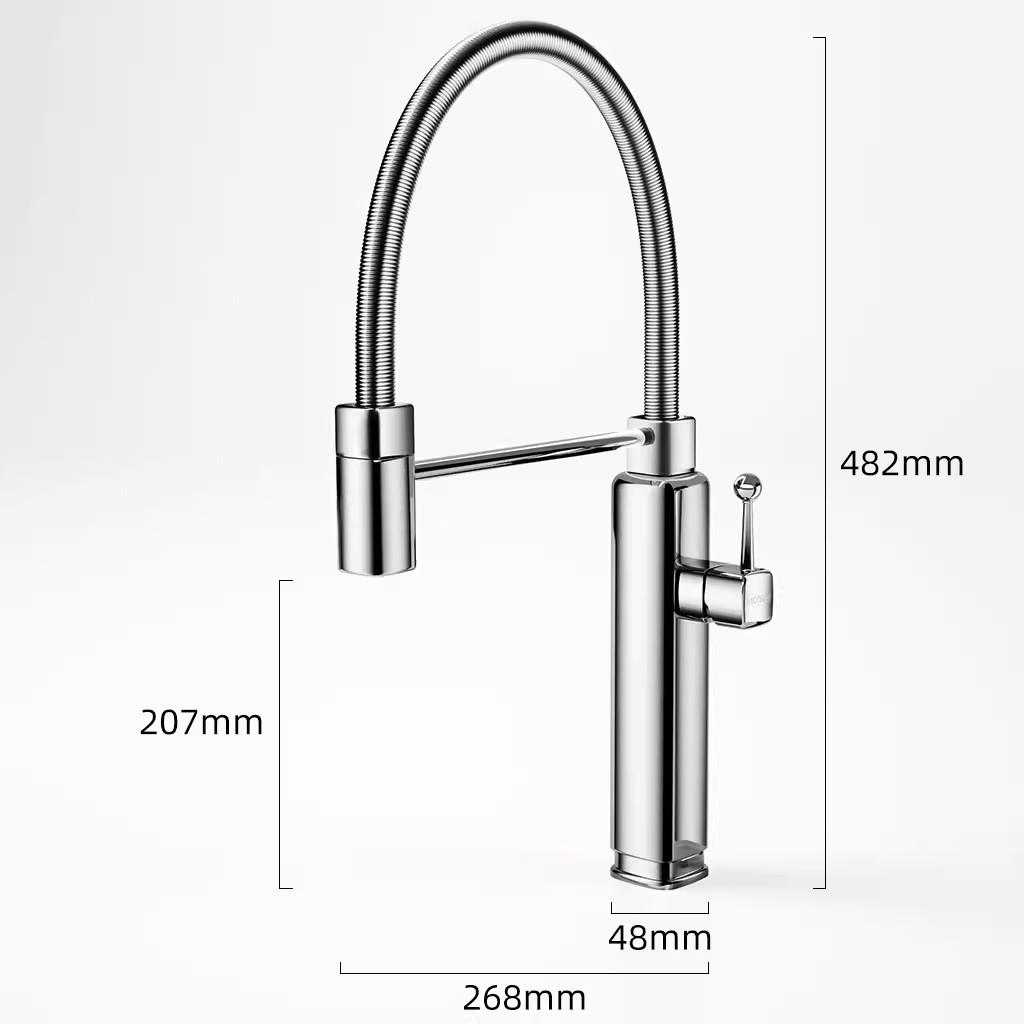 

Смесители для кухни Tuqiu Смесители для мойки Латунный кран для мойки Выдвижной поворотный излив Смесители для горячей и холодной воды Кран Новое поступление
