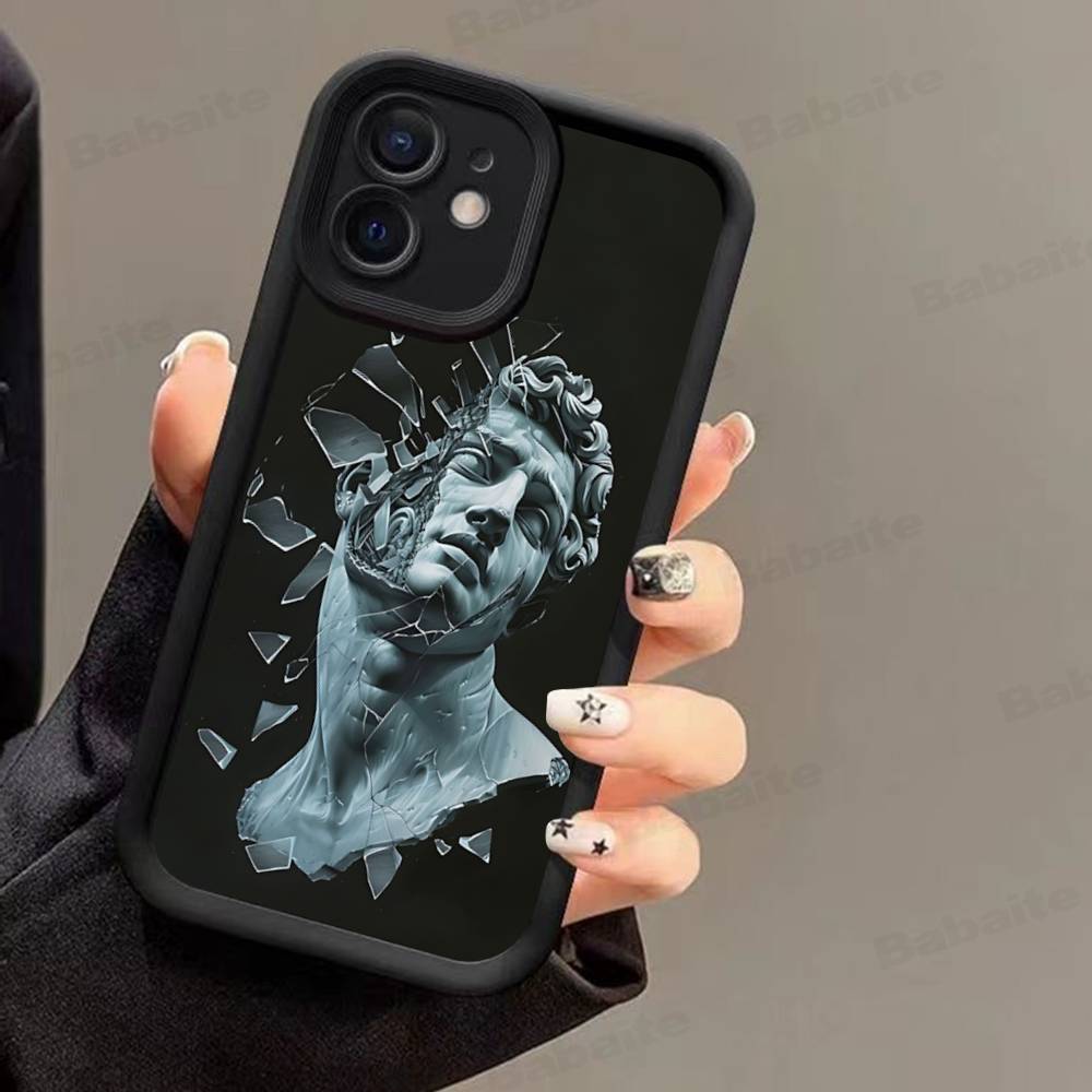 

Interesting Statue D-DavidS Phone Case For IPhone 17 16 15 14 Plus 13 12 11 Pro Max Silicone Cover iPhone 14 plus