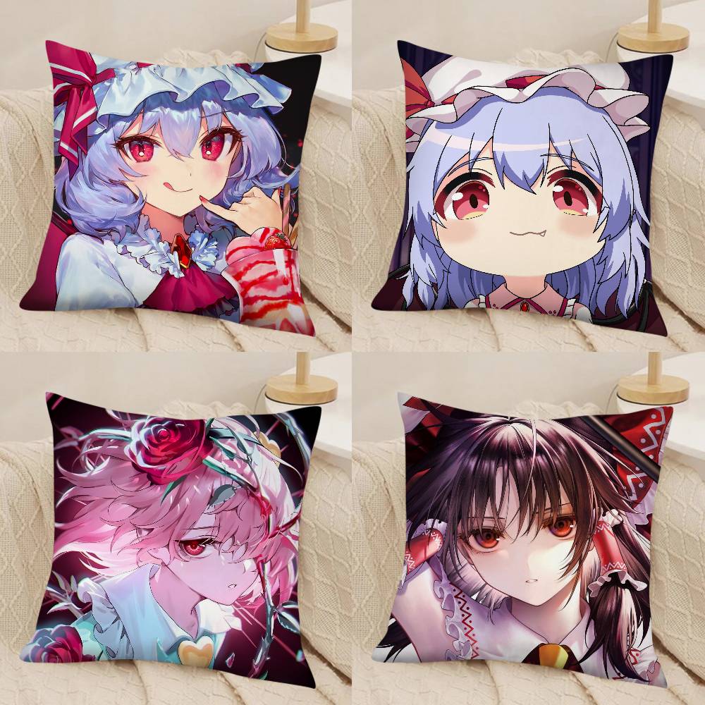 1Pc Touhou Project Pillow Case Fashion Square Pillowcase Bedroom Sofa Room Ins Decoration Leisure
