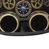 Punk Top Hat Lady with Compass Gears Goggles Compass Head Wear Cosers Costume Accessories for Industrial Age