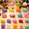 24 Pezzi Calendario dell'Avvento Squishy Kit Giocattolo da Spremere Raviolo Giocattolo Spremibile a Lenta Risalita Festa