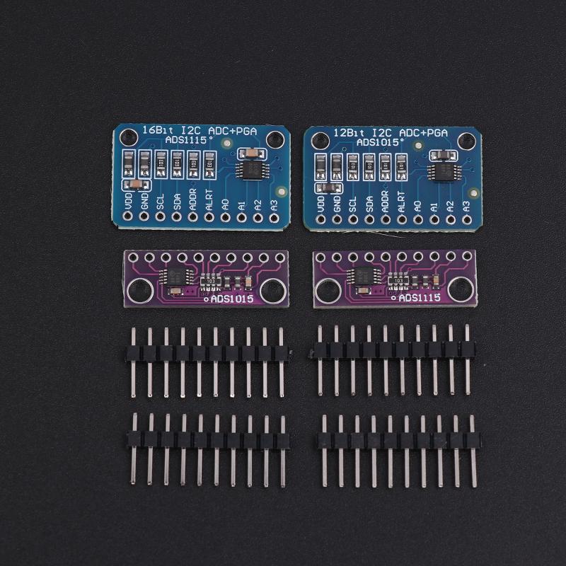 Ads1115 Ads1015 12/16 Bit I2C Modul Präzision 4-Kanal Entwicklungsplatine Mit Pro Gain Verstärker Für Arduino