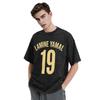 Lamine Yamal No19 Washed Distressed Football Graphic T Shirt Hip Hop Oversized Unisex Short Sleeve Summer Streetwear Fan Tee