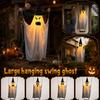 Battery Operated Halloween Hanging Decoration - Light Up Large Swing, Indoor Outdoor House Decor