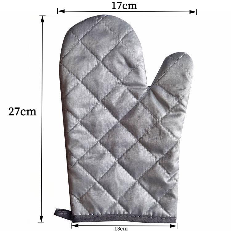 Heat-Resistant Silver-Plated Gloves for Microwave Ovens - Anti-Scald, High-Temperature Insulated.