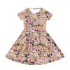 Girl Summer Dress Color & Print Short Sleeve Dress With Pocket Casual Dress Shorts Sleeve Party Dress Easter Day