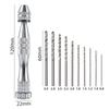 Drilling Rotary Tool Manual Twist Drill Bit Watchmaker Pin Vice Watch Repair Tools 0.8-3.0mm Mini Hand Drill Woodworking Tools