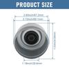 4Pcs 2.72" Trailer Axle Wheel Hub And Bearing Dust Cap With Extra 4 Rubber Plugs For Most 7000-8000 Lb Wheel Hubs Trailer Dexter EZ Lube Camper RV