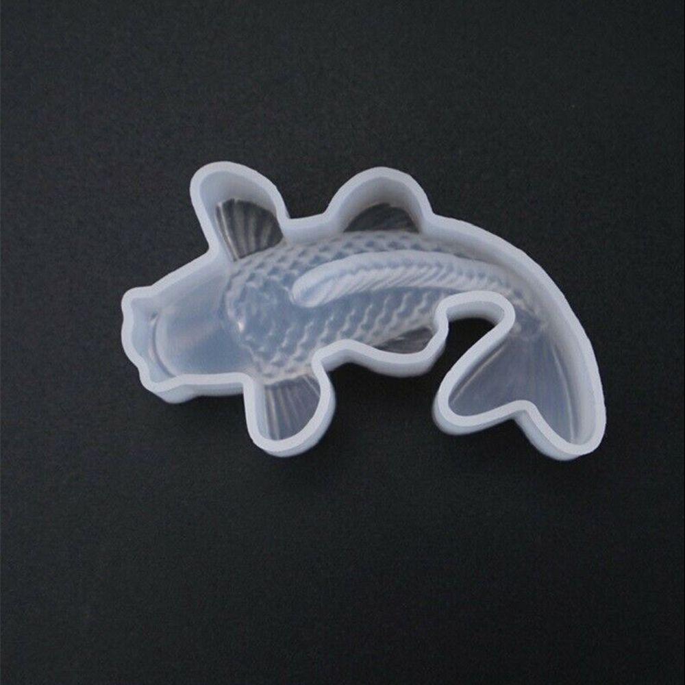 Cake Baking Craf DIY Silicone Mould Jewelry Making Koi Fish Epoxy Mold Resin Casting Tool