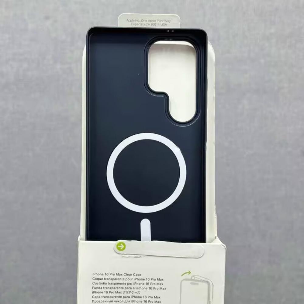 Luxuriöse Schlanke PC-Metalllackierung Galvanisierte Magnetische Hülle Für Samsung S26 S25 S24 S23 Ultra Plus FE Für Magsafe Kabelloses Ladeabdeckung