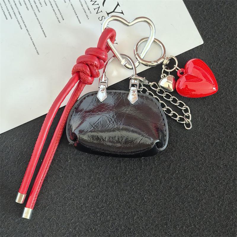 Miu-Style Mini Leather Keychain Bag Pendant