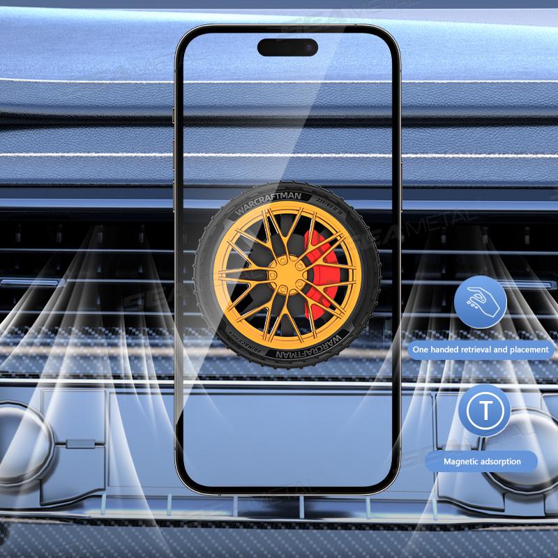 Магнитный автомобильный держатель для телефона на вентиляционную решетку — фото 6