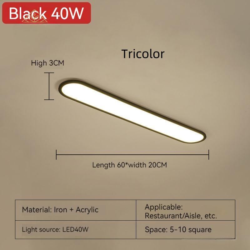 Household LED Ceiling Light Modern Minimalist Strip Cloakroom Aisle Balcony Light Corridor Hallway Nordic Master Bedroom Lights