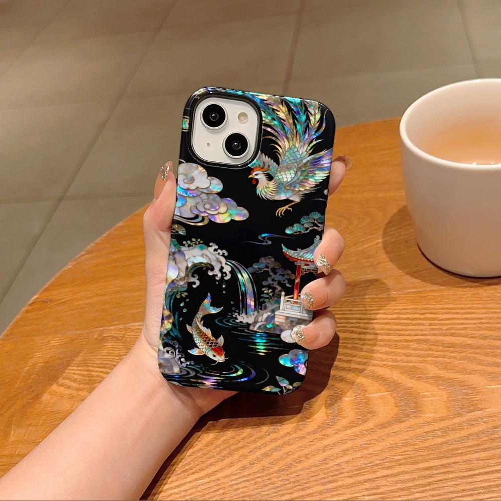 

Stylish Tiger Dragon Marble Texture Printed 2 in 1 TPU+PC Phone Case for Samsung Galaxy S26 S25 Ultra S24+ S24 S23 Plus Cover Galaxy A56 5G